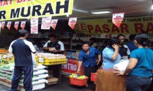 ilustrasi pasar murah