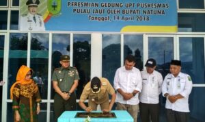 Bupati Natuna Resmikan UPT Puskesmas Pulau Laut